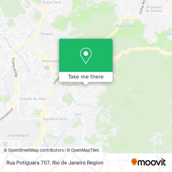 Rua Potiguara 707 map