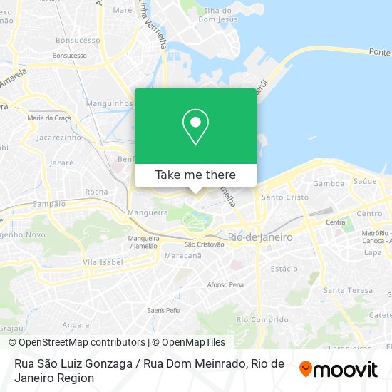 Mapa Rua São Luiz Gonzaga / Rua Dom Meinrado