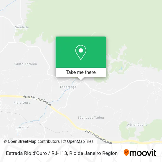Estrada Rio d'Ouro / RJ-113 map