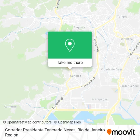 Corredor Presidente Tancredo Neves map