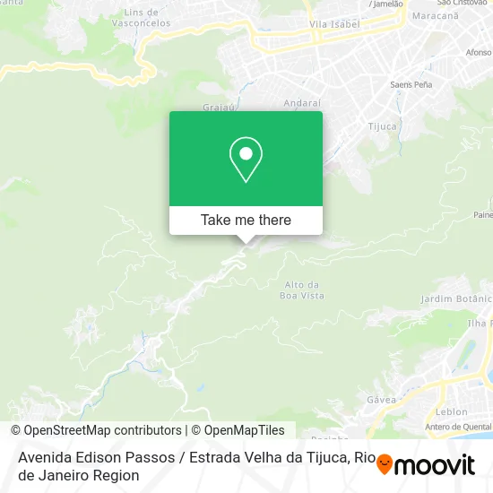 Avenida Edison Passos / Estrada Velha da Tijuca map