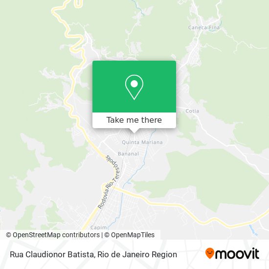 Rua Claudionor Batista map