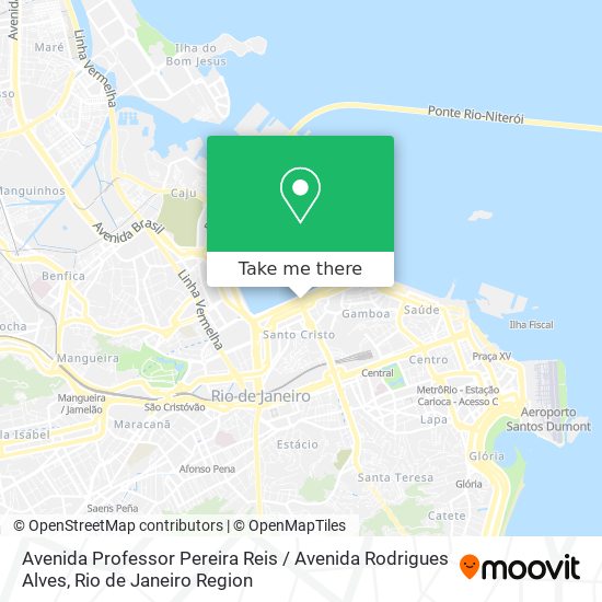 Mapa Avenida Professor Pereira Reis / Avenida Rodrigues Alves