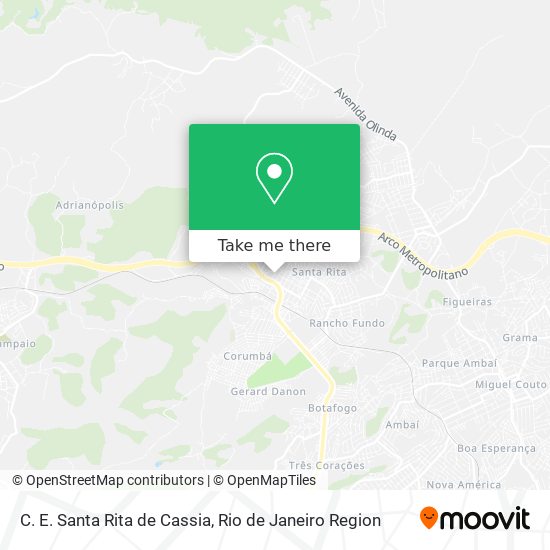 C. E. Santa Rita de Cassia map