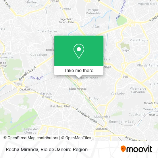 Rocha Miranda map
