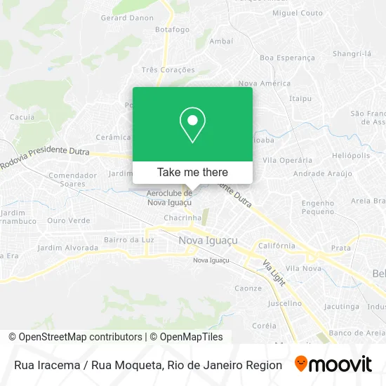 Rua Iracema / Rua Moqueta map