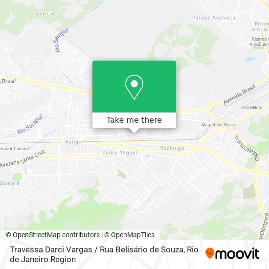 Mapa Travessa Darci Vargas / Rua Belisário de Souza