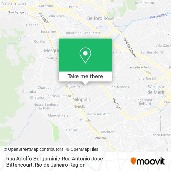 Mapa Rua Adolfo Bergamini / Rua Antônio José Bittencourt