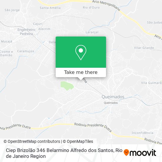 Ciep Brizolão 346 Belarmino Alfredo dos Santos map