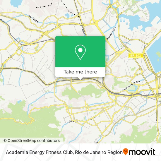 Mapa Academia Energy Fitness Club