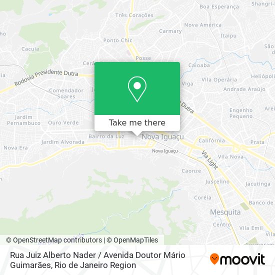 Rua Juiz Alberto Nader / Avenida Doutor Mário Guimarães map