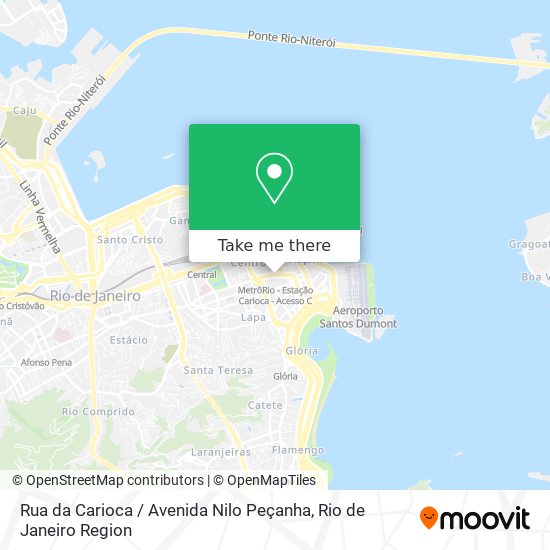 Mapa Rua da Carioca / Avenida Nilo Peçanha