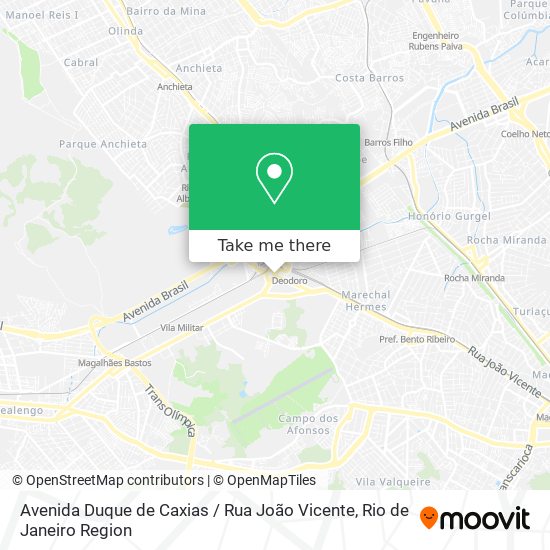 Avenida Duque de Caxias / Rua João Vicente map