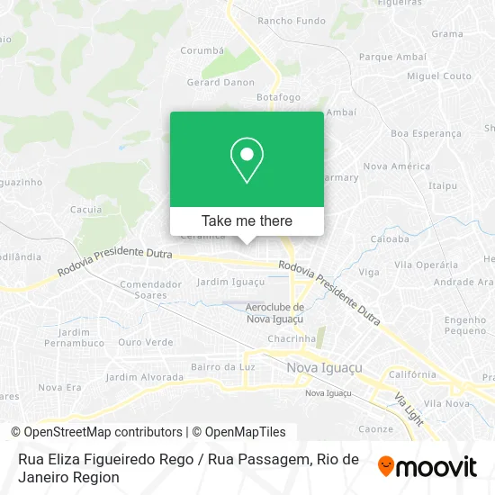 Rua Eliza Figueiredo Rego / Rua Passagem map
