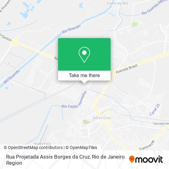 Rua Projetada Assis Borges da Cruz map