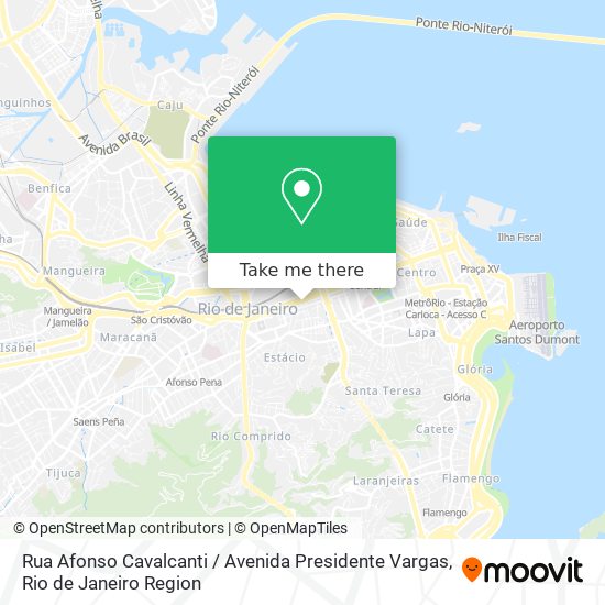 Rua Afonso Cavalcanti / Avenida Presidente Vargas map