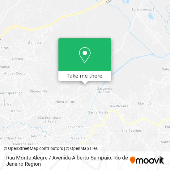 Rua Monte Alegre / Avenida Alberto Sampaio map