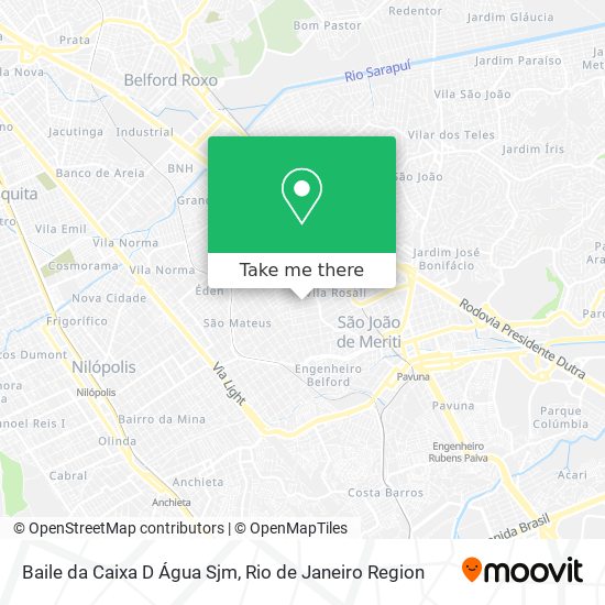 Baile da Caixa D Água Sjm map