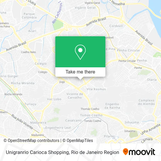 Unigranrio Carioca Shopping map
