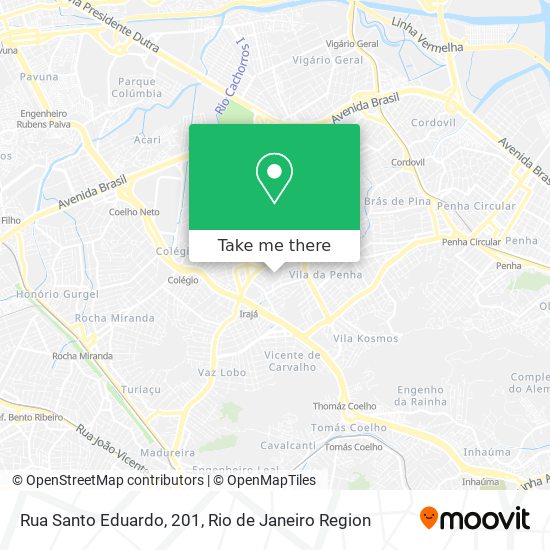 Rua Santo Eduardo, 201 map