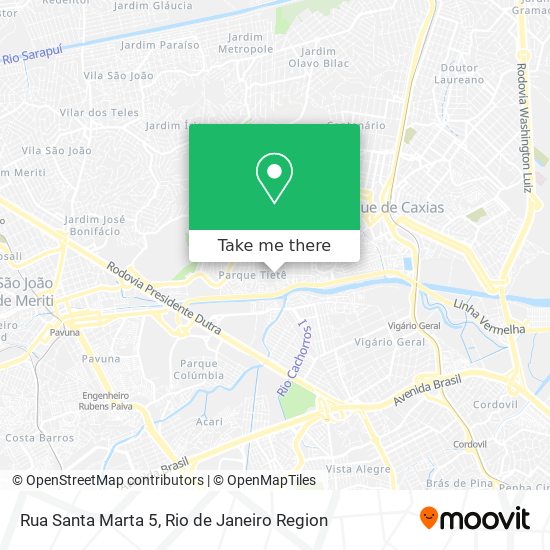 Rua Santa Marta 5 map