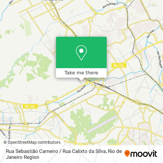 Mapa Rua Sebastião Carneiro / Rua Calixto da Silva