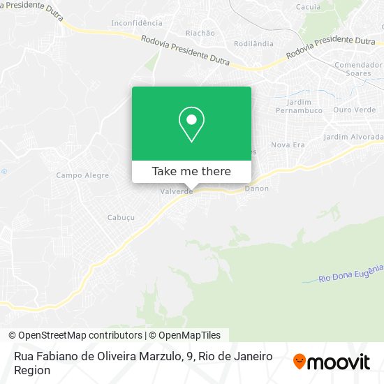 Rua Fabiano de Oliveira Marzulo, 9 map