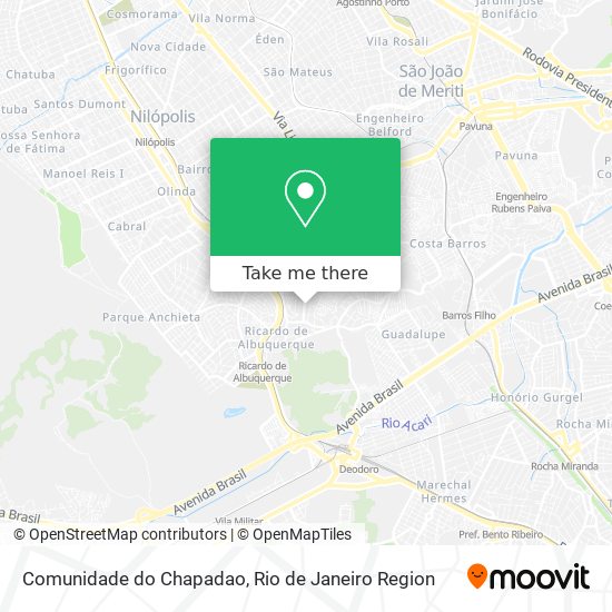 Mapa Comunidade do Chapadao