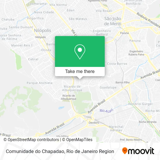 Comunidade do Chapadao map