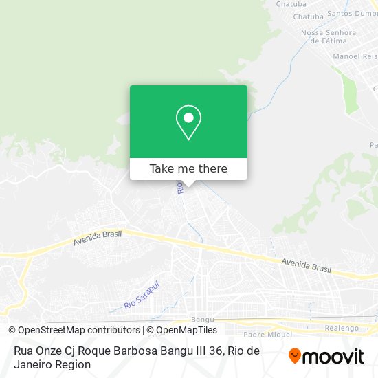 Rua Onze Cj Roque Barbosa Bangu III 36 map