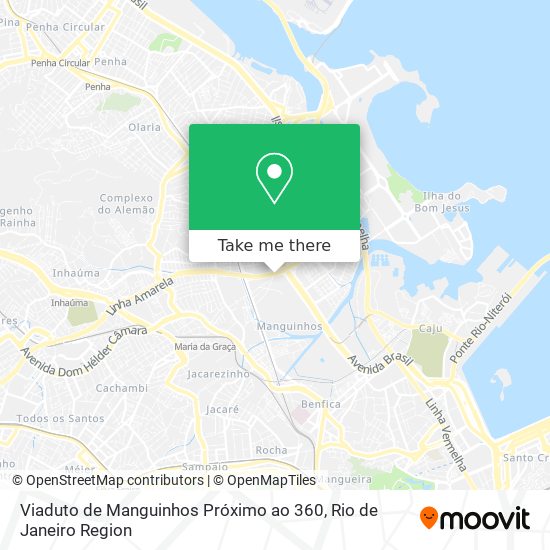 Viaduto de Manguinhos Próximo ao 360 map
