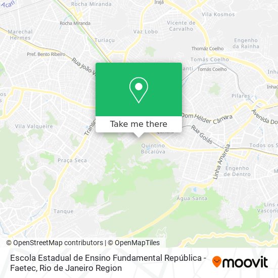 Escola Estadual de Ensino Fundamental República - Faetec map