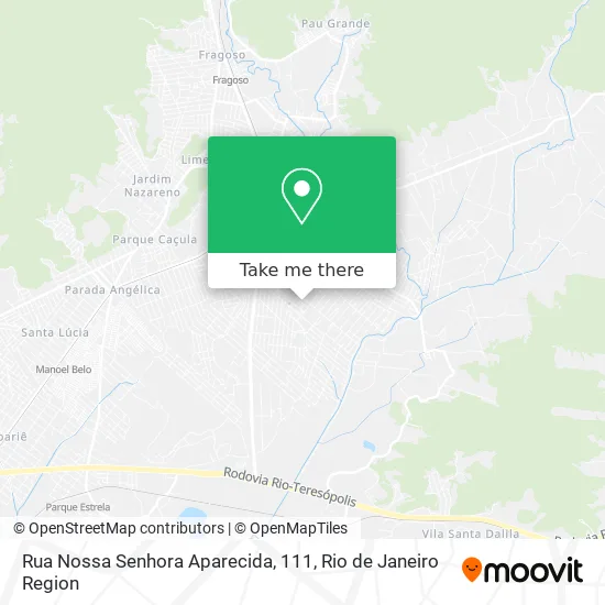 Rua Nossa Senhora Aparecida, 111 map