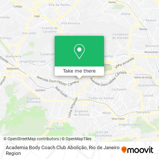 Academia Body Coach Club Abolição map