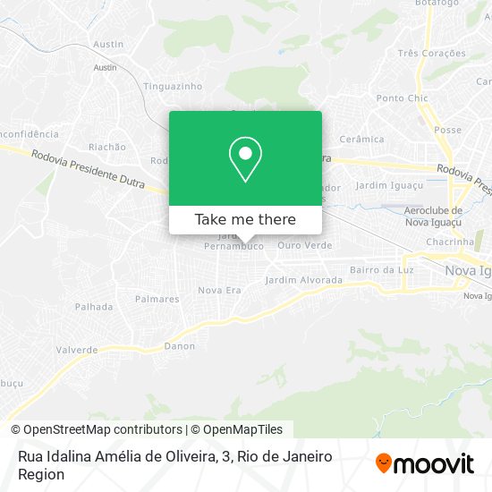 Rua Idalina Amélia de Oliveira, 3 map
