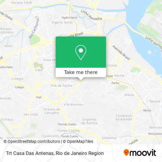 Trt Casa Das Antenas map