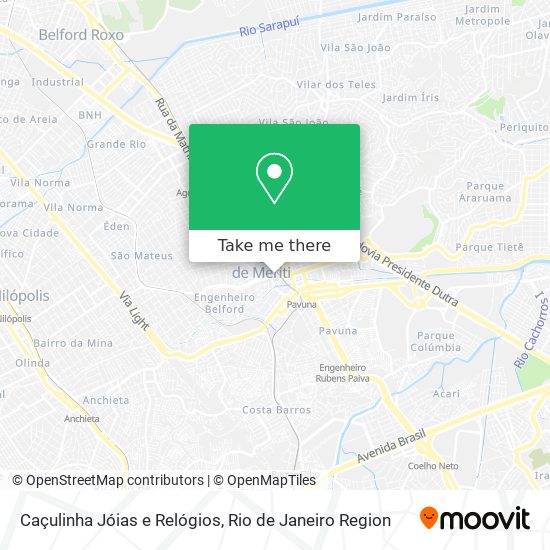 Caçulinha Jóias e Relógios map