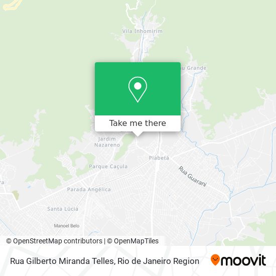 Mapa Rua Gilberto Miranda Telles