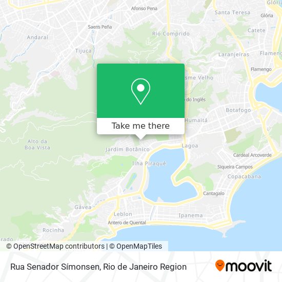 Mapa Rua Senador Símonsen