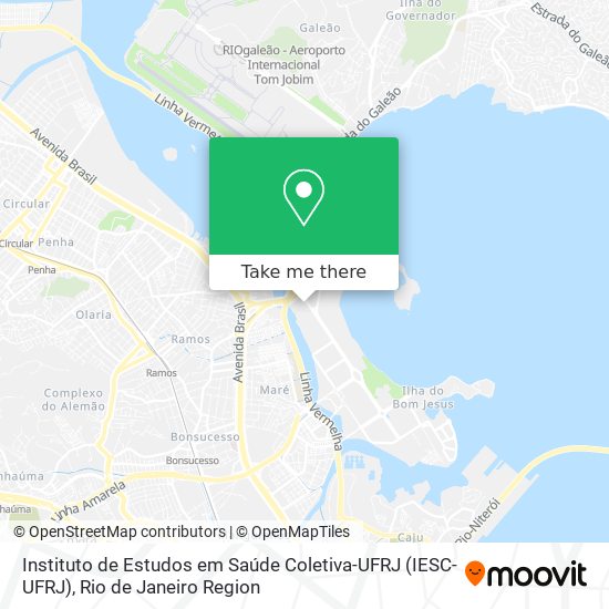 Instituto de Estudos em Saúde Coletiva-UFRJ (IESC-UFRJ) map