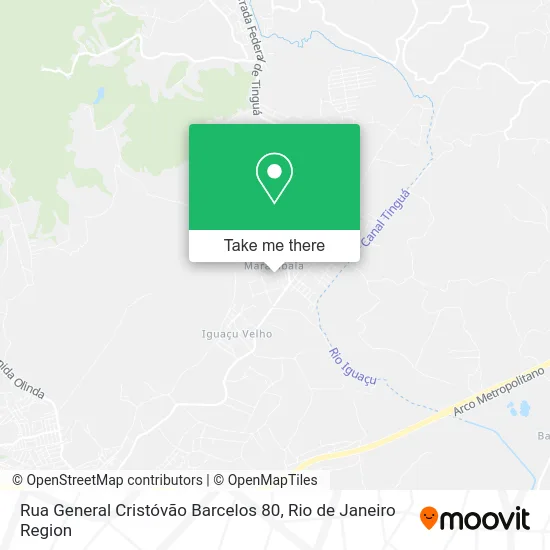 Rua General Cristóvão Barcelos 80 map