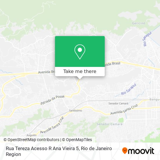 Mapa Rua Tereza Acesso R Ana Vieira 5