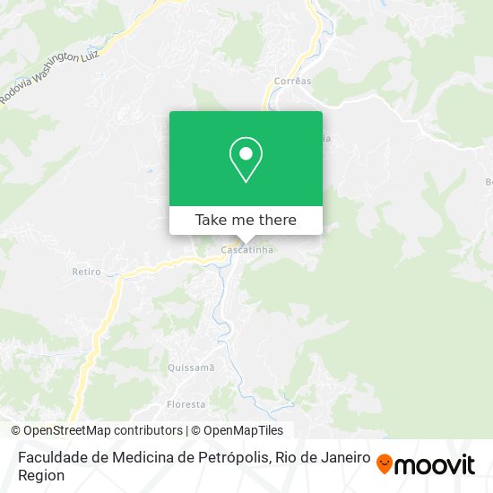 Faculdade de Medicina de Petrópolis map