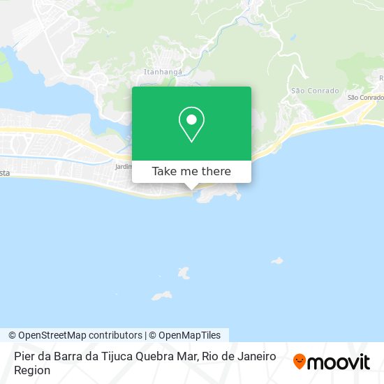 Pier da Barra da Tijuca Quebra Mar map