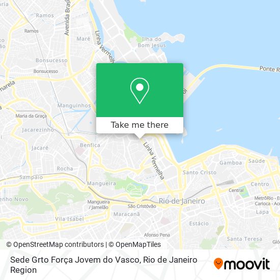 Sede Grto Força Jovem do Vasco map