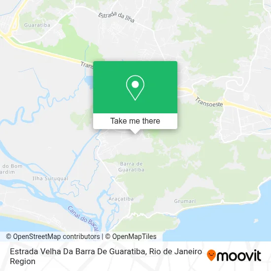 Estrada Velha Da Barra De Guaratiba map