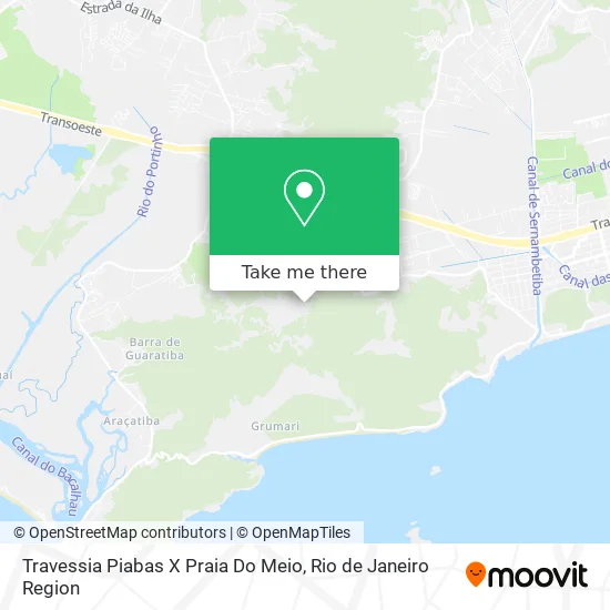 Travessia Piabas X Praia Do Meio map