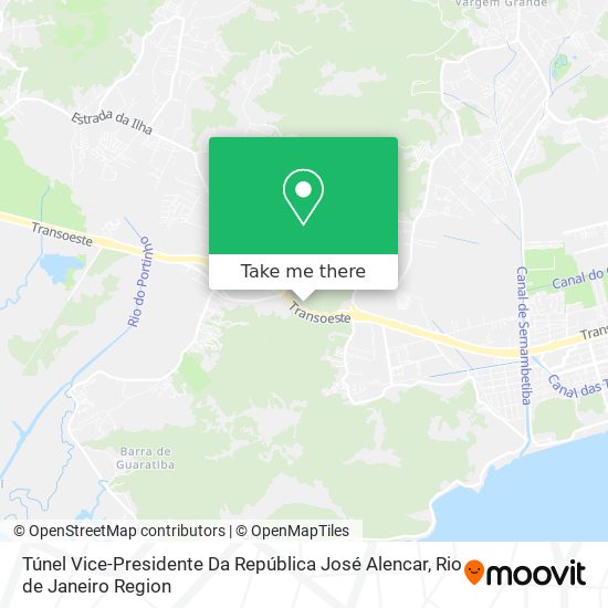 Túnel Vice-Presidente Da República José Alencar map