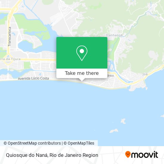 Mapa Quiosque do Naná