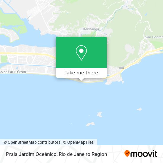 Mapa Praia Jardim Oceânico